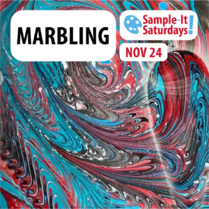 Sample-It Saturdays: Marbling @ Hull's Art Supply & Framing | New Haven | Connecticut | United States