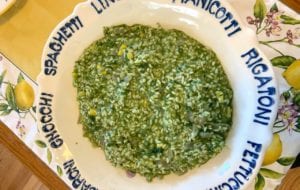 Spinach Risotto Recipe from Claire’s Corner Copia
