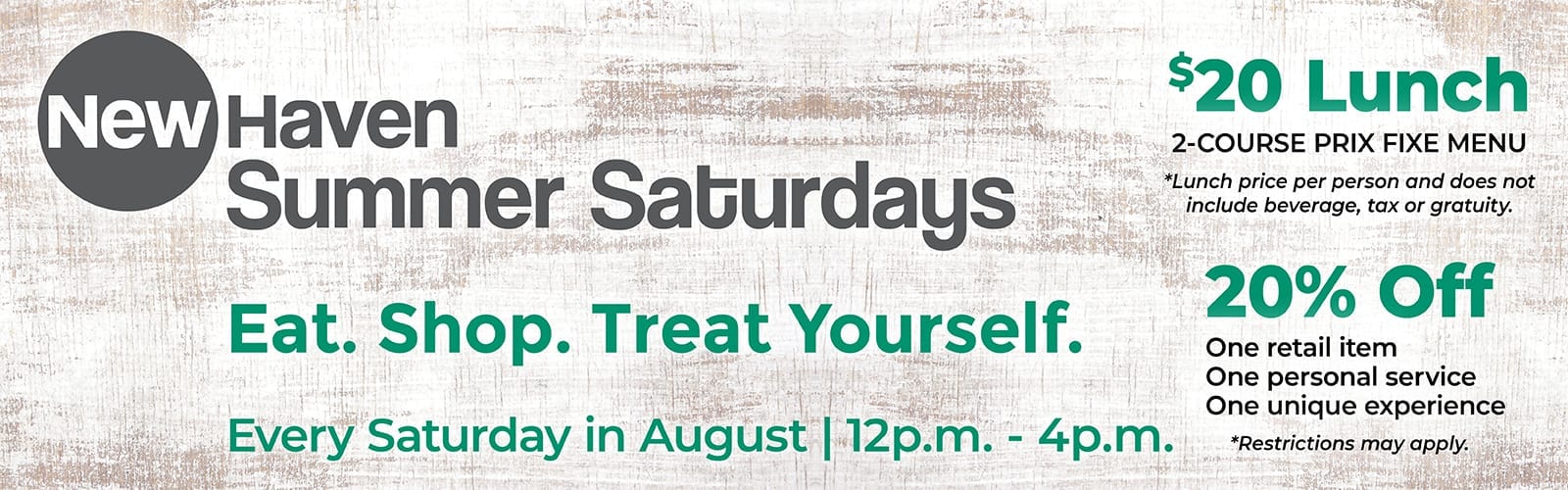 Summer Saturdays in New Haven – Shopping & Dining Celebration