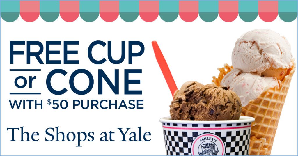 Free Ice Cream with Purchase During CT Tax Free Week, Aug 21-27