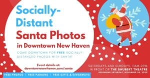 Socially-Distant Santa Photos @ Shubert Theatre Plaza